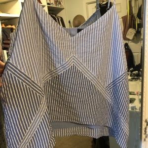 BCBG striped blue and white Camisole